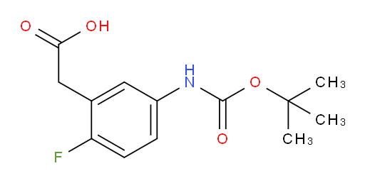 2-(5-{[(tert-butoxy)carbonyl]amino}-2-fluorophenyl)acetic acid