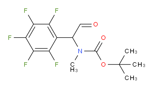 tert-butyl N-methyl-N-[2-oxo-1-(pentafluorophenyl)ethyl]carbamate