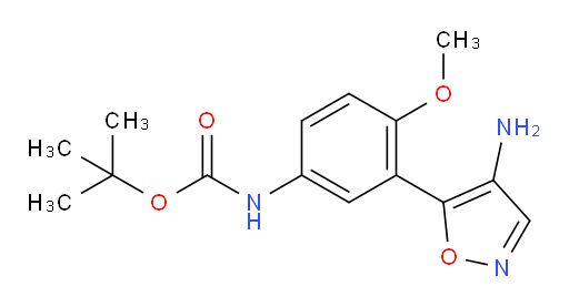 tert-butyl N-[3-(4-amino-1,2-oxazol-5-yl)-4-methoxyphenyl]carbamate