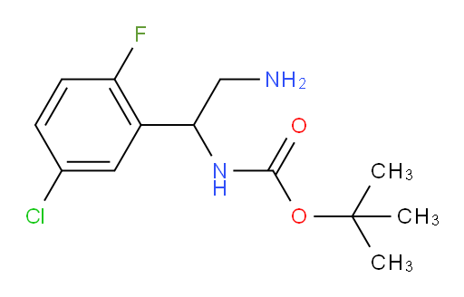 tert-butyl N-[2-amino-1-(5-chloro-2-fluorophenyl)ethyl]carbamate