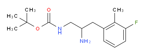 tert-butyl N-[2-amino-3-(3-fluoro-2-methylphenyl)propyl]carbamate