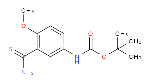 tert-butyl N-(3-carbamothioyl-4-methoxyphenyl)carbamate
