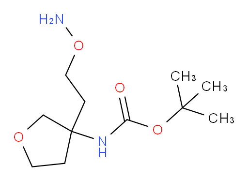 tert-butyl N-{3-[2-(aminooxy)ethyl]oxolan-3-yl}carbamate