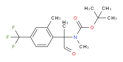 tert-butyl N-methyl-N-{2-[2-methyl-4-(trifluoromethyl)phenyl]-1-oxopropan-2-yl}carbamate