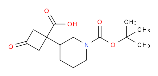 1-{1-[(tert-butoxy)carbonyl]piperidin-3-yl}-3-oxocyclobutane-1-carboxylic acid