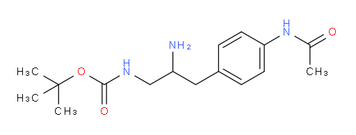 tert-butyl N-[2-amino-3-(4-acetamidophenyl)propyl]carbamate