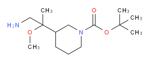 tert-butyl 3-(1-amino-2-methoxypropan-2-yl)piperidine-1-carboxylate