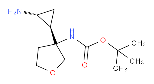 rac-tert-butyl N-{3-[(1R,2R)-2-aminocyclopropyl]oxolan-3-yl}carbamate