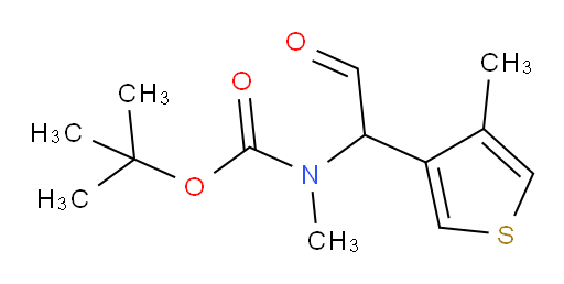 tert-butyl N-methyl-N-[1-(4-methylthiophen-3-yl)-2-oxoethyl]carbamate