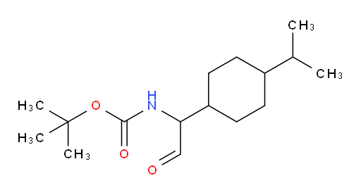 tert-butyl N-{2-oxo-1-[4-(propan-2-yl)cyclohexyl]ethyl}carbamate