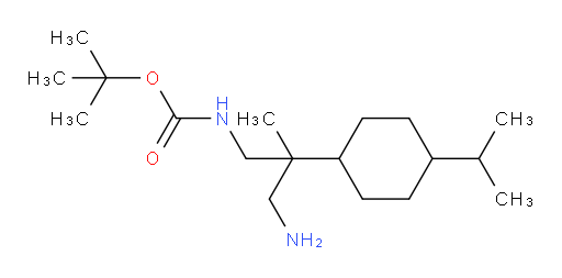 tert-butyl N-{3-amino-2-methyl-2-[4-(propan-2-yl)cyclohexyl]propyl}carbamate