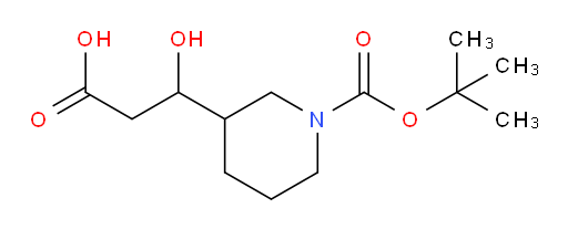 3-{1-[(tert-butoxy)carbonyl]piperidin-3-yl}-3-hydroxypropanoic acid