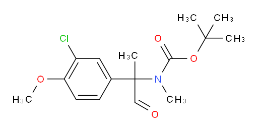tert-butyl N-[2-(3-chloro-4-methoxyphenyl)-1-oxopropan-2-yl]-N-methylcarbamate