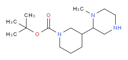 tert-butyl 3-(1-methylpiperazin-2-yl)piperidine-1-carboxylate