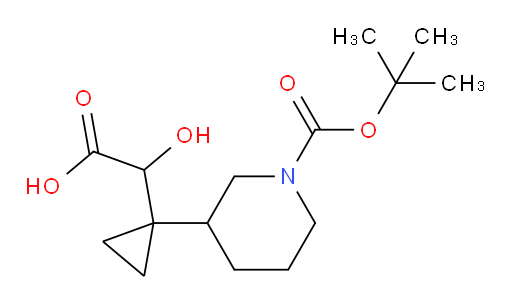 2-(1-{1-[(tert-butoxy)carbonyl]piperidin-3-yl}cyclopropyl)-2-hydroxyacetic acid