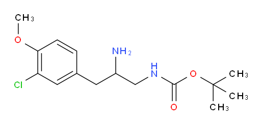 tert-butyl N-[2-amino-3-(3-chloro-4-methoxyphenyl)propyl]carbamate