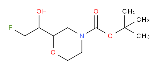 tert-butyl 2-(2-fluoro-1-hydroxyethyl)morpholine-4-carboxylate