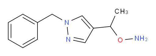 O-[1-(1-benzyl-1H-pyrazol-4-yl)ethyl]hydroxylamine