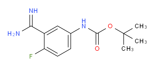 tert-butyl N-(3-carbamimidoyl-4-fluorophenyl)carbamate