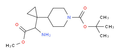 tert-butyl 4-[1-(1-amino-2-methoxy-2-oxoethyl)cyclopropyl]piperidine-1-carboxylate
