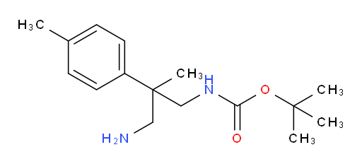tert-butyl N-[3-amino-2-methyl-2-(4-methylphenyl)propyl]carbamate