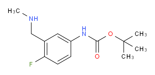 tert-butyl N-{4-fluoro-3-[(methylamino)methyl]phenyl}carbamate