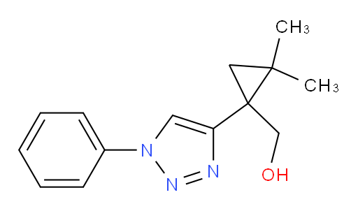 [2,2-dimethyl-1-(1-phenyl-1H-1,2,3-triazol-4-yl)cyclopropyl]methanol