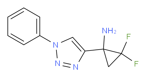 2,2-difluoro-1-(1-phenyl-1H-1,2,3-triazol-4-yl)cyclopropan-1-amine