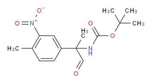 tert-butyl N-[2-(4-methyl-3-nitrophenyl)-1-oxopropan-2-yl]carbamate