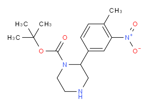 tert-butyl 2-(4-methyl-3-nitrophenyl)piperazine-1-carboxylate