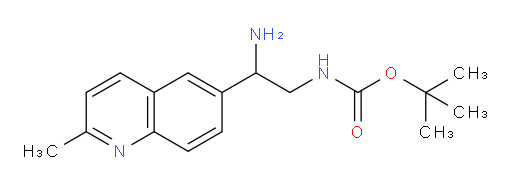 tert-butyl N-[2-amino-2-(2-methylquinolin-6-yl)ethyl]carbamate