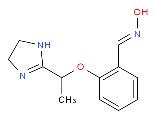 N-({2-[1-(4,5-dihydro-1H-imidazol-2-yl)ethoxy]phenyl}methylidene)hydroxylamine