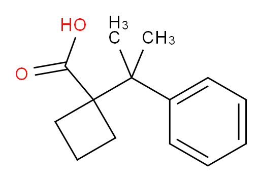 1-(2-phenylpropan-2-yl)cyclobutane-1-carboxylic acid