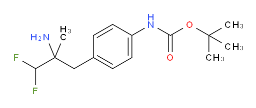 tert-butyl N-[4-(2-amino-3,3-difluoro-2-methylpropyl)phenyl]carbamate