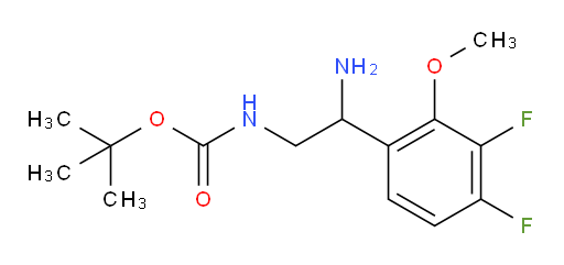tert-butyl N-[2-amino-2-(3,4-difluoro-2-methoxyphenyl)ethyl]carbamate