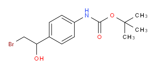 tert-butyl N-[4-(2-bromo-1-hydroxyethyl)phenyl]carbamate