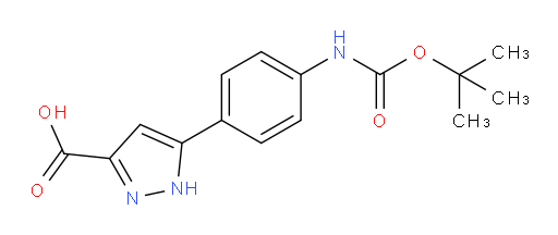 5-(4-{[(tert-butoxy)carbonyl]amino}phenyl)-1H-pyrazole-3-carboxylic acid
