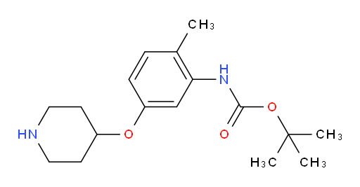 tert-butyl N-[2-methyl-5-(piperidin-4-yloxy)phenyl]carbamate