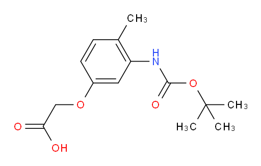 2-(3-{[(tert-butoxy)carbonyl]amino}-4-methylphenoxy)acetic acid