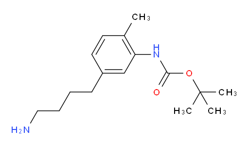 tert-butyl N-[5-(4-aminobutyl)-2-methylphenyl]carbamate