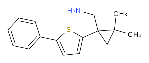 [2,2-dimethyl-1-(5-phenylthiophen-2-yl)cyclopropyl]methanamine