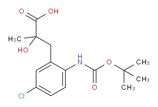 3-(2-{[(tert-butoxy)carbonyl]amino}-5-chlorophenyl)-2-hydroxy-2-methylpropanoic acid