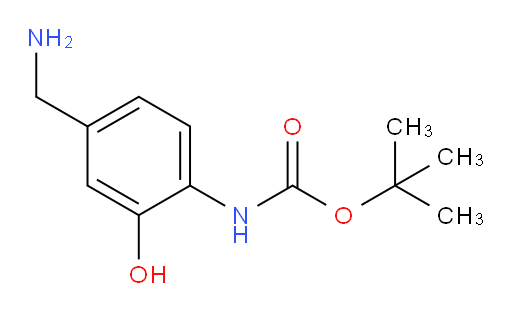 tert-butyl N-[4-(aminomethyl)-2-hydroxyphenyl]carbamate