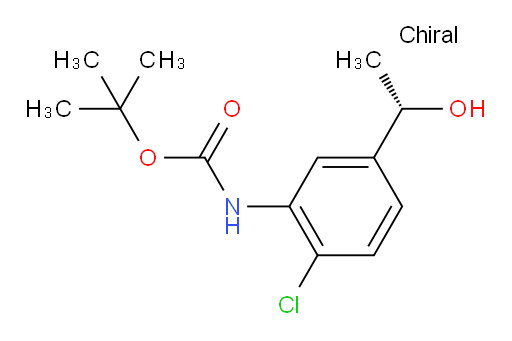 tert-butyl N-{2-chloro-5-[(1S)-1-hydroxyethyl]phenyl}carbamate