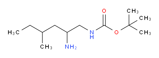 tert-butyl N-(2-amino-4-methylhexyl)carbamate