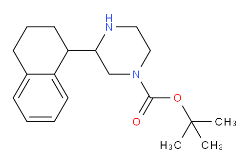 tert-butyl 3-(1,2,3,4-tetrahydronaphthalen-1-yl)piperazine-1-carboxylate