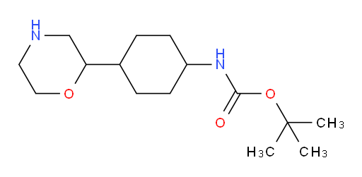 tert-butyl N-[4-(morpholin-2-yl)cyclohexyl]carbamate