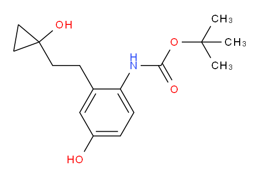 tert-butyl N-{4-hydroxy-2-[2-(1-hydroxycyclopropyl)ethyl]phenyl}carbamate