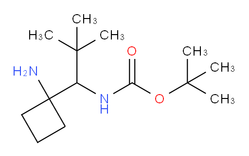 tert-butyl N-[1-(1-aminocyclobutyl)-2,2-dimethylpropyl]carbamate