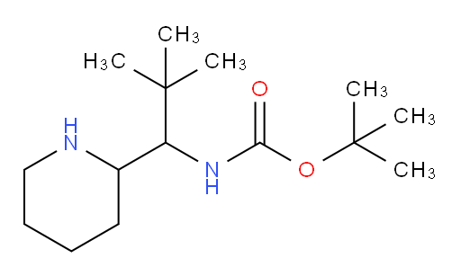 tert-butyl N-[2,2-dimethyl-1-(piperidin-2-yl)propyl]carbamate